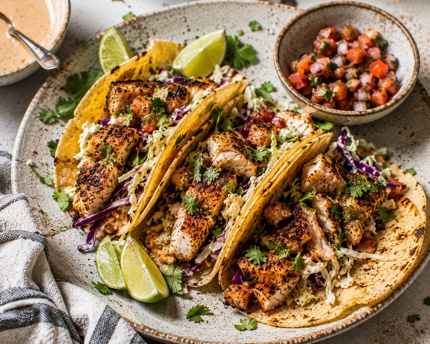 Blackened Cod Tacos