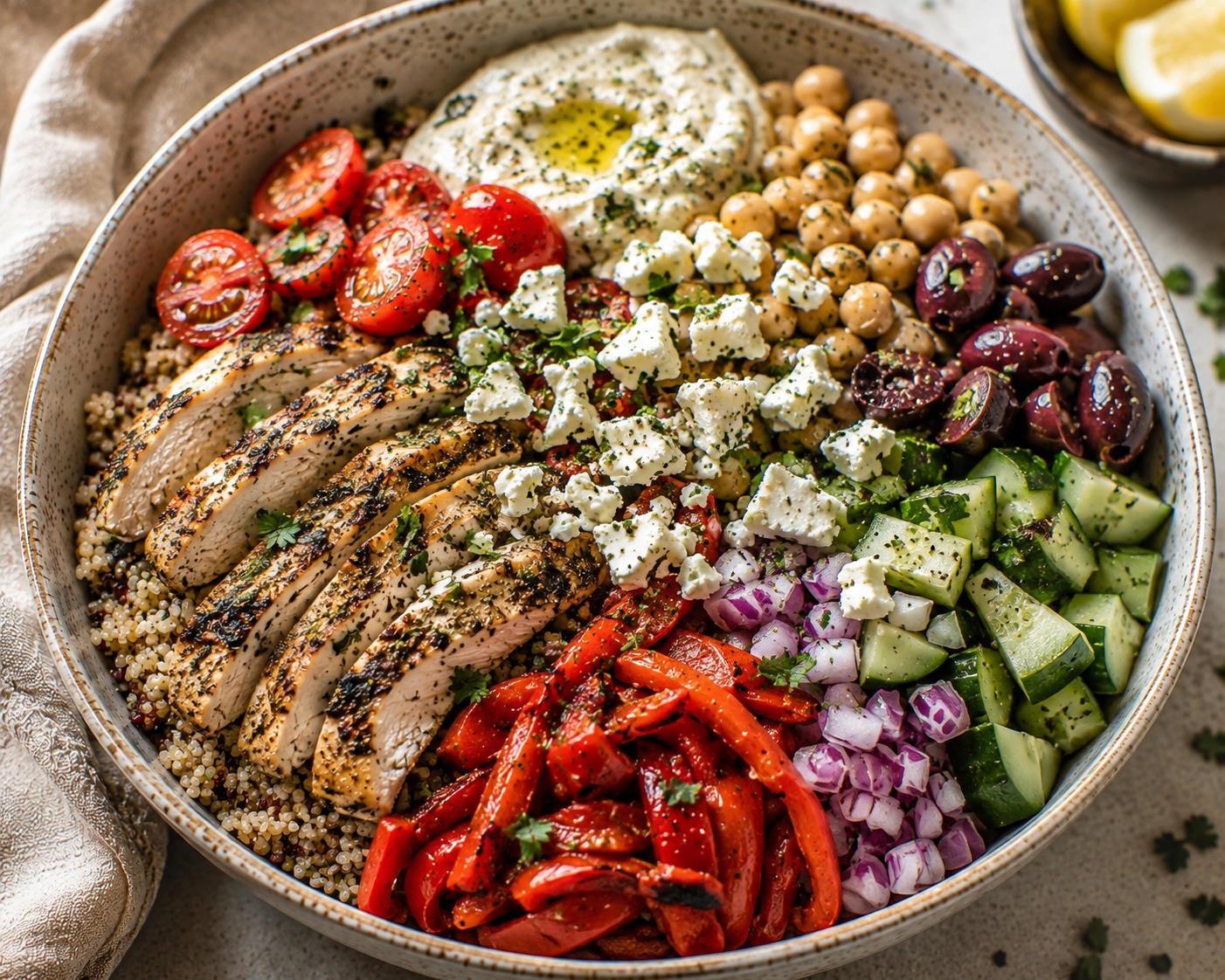 Mediterranean Chicken Grain Bowl