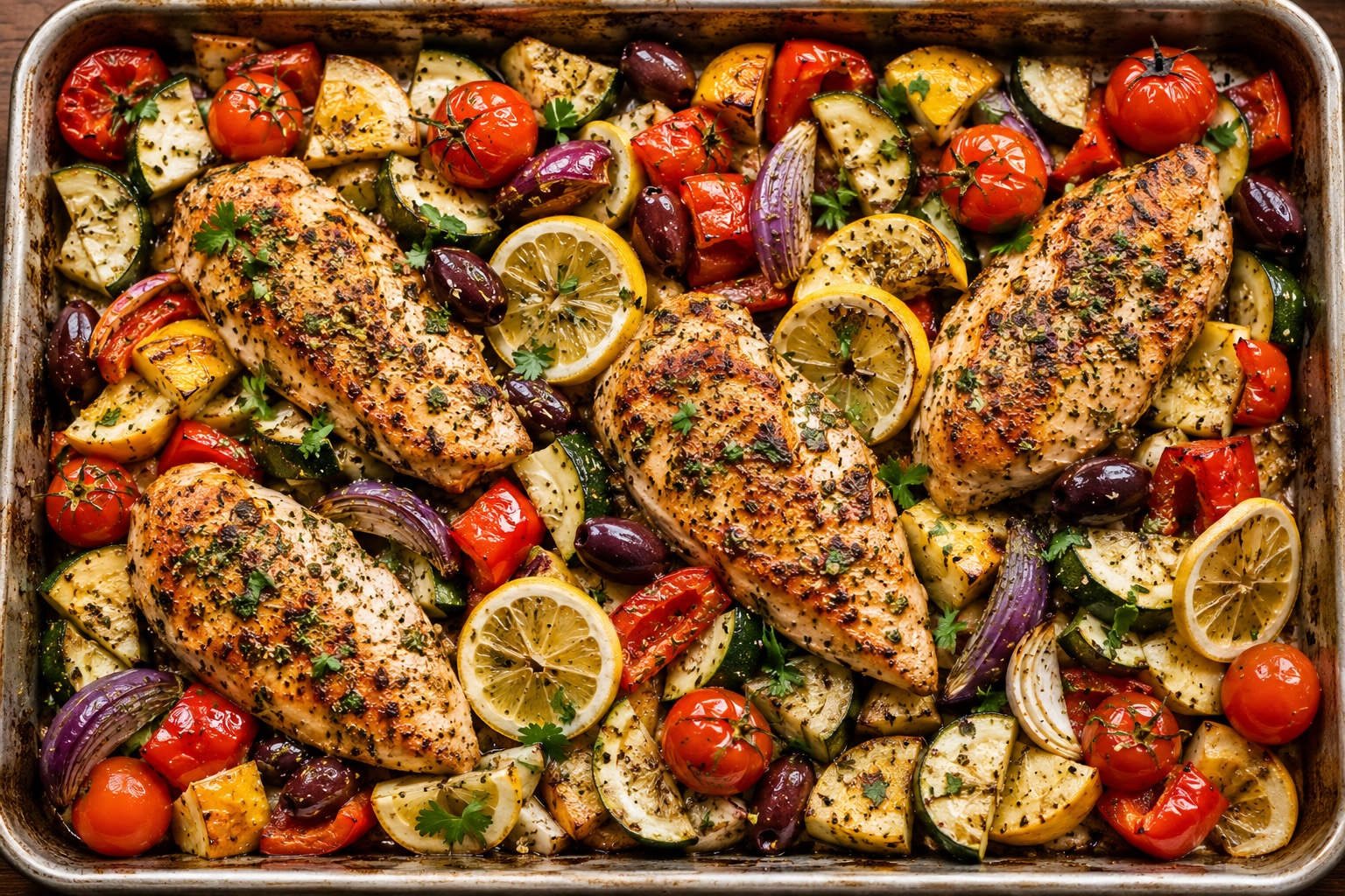 Mediterranean Chicken and Vegetables