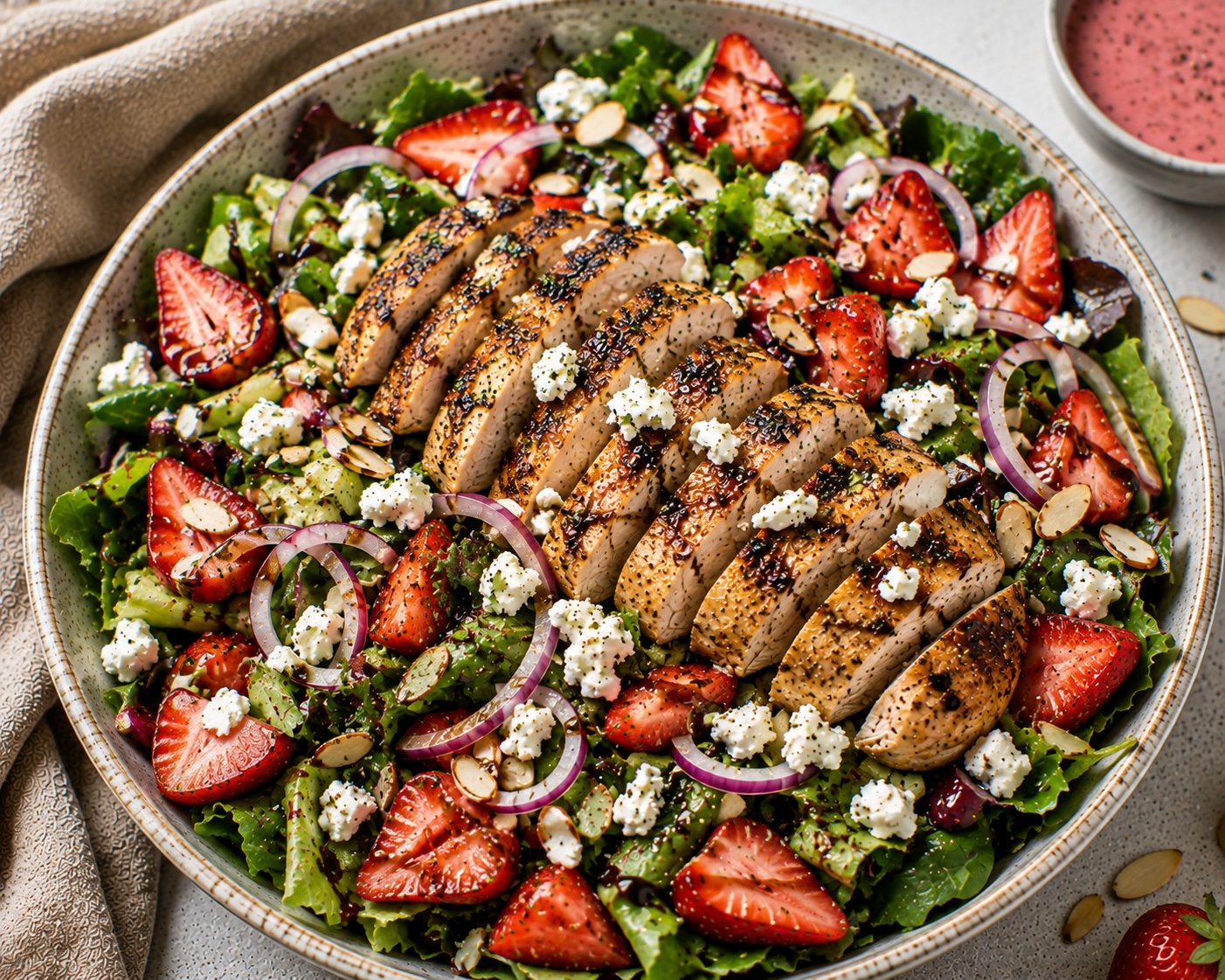 Strawberry Goat Cheese Salad